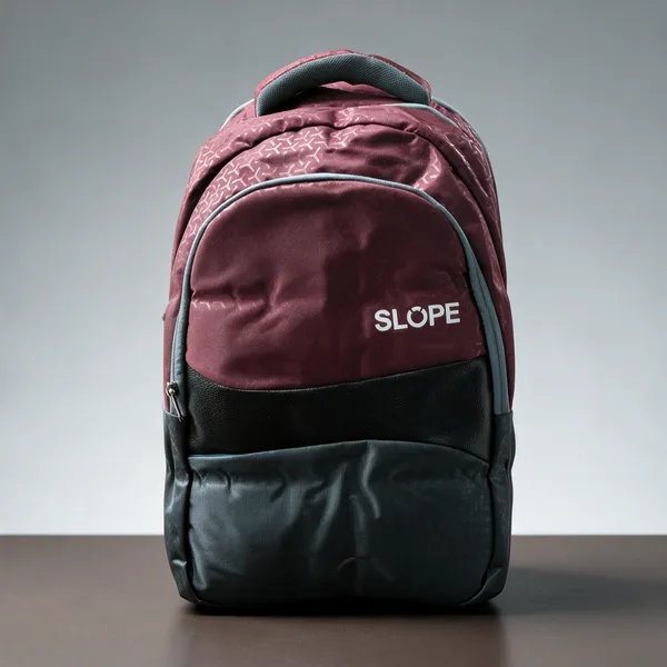 Maroon_Black_Polyester_Casual_Backpack_For_Students