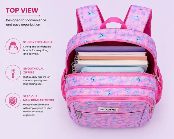 Pink_Polyester_Abstract_Graphic_Multi-Compartment_Backpack