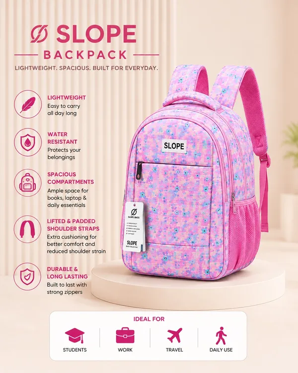 Pink_Polyester_Abstract_Graphic_Multi-Compartment_Backpack