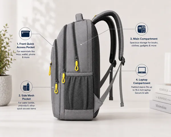 Grey_Polyester_Multi-Compartment_Backpack_For_Students