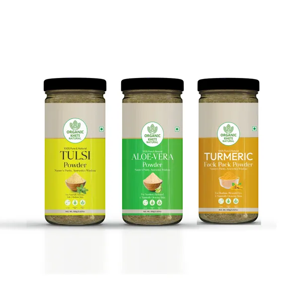 Organic_Tulsi_Aloe_Vera_And_Turmeric_Face_Pack_Powder_Set