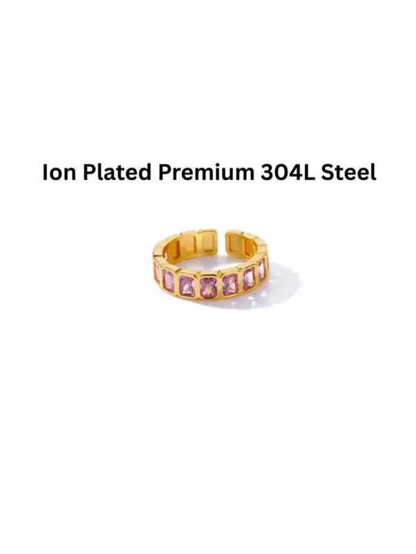 Gold_Stainless_Steel_Pink_Stone_Ring_For_Women