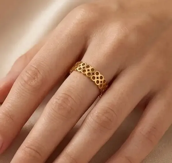 Gold_Tone_Openwork_Ring_For_Women