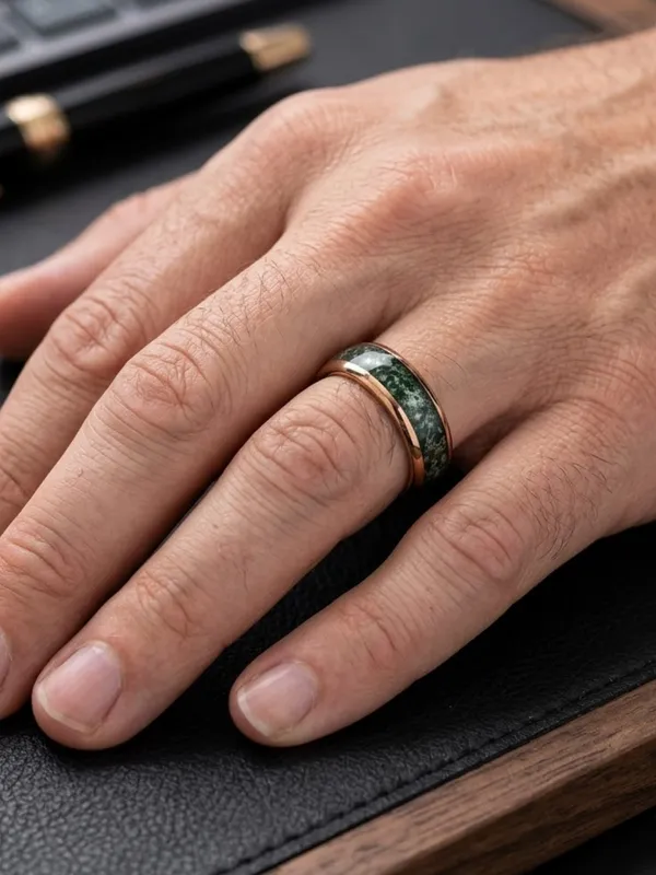 Green_Marbled_Inlay_Band_Ring_For_Women