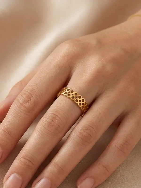 Gold_Tone_Openwork_Ring_for_Women
