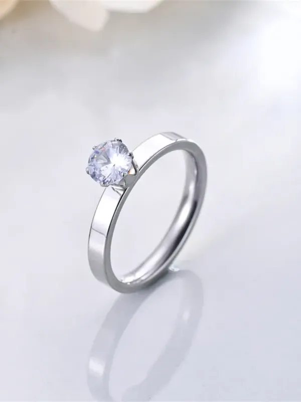 Silver_Tone_Solitaire_Ring_For_Women