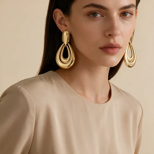 Gold_Tone_Geometric_Drop_Earrings_For_Women