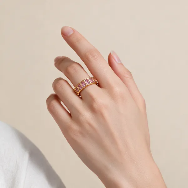 Gold_Stainless_Steel_Pink_Stone_Ring_For_Women