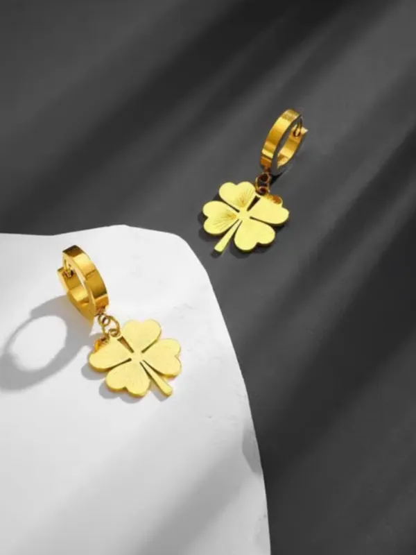 Gold_Tone_Clover_Charm_Hoop_Earrings_for_Women