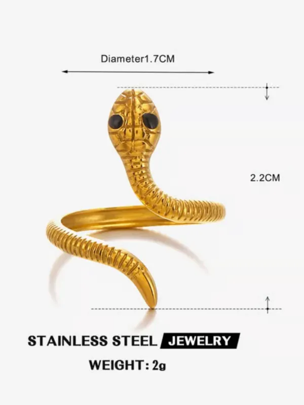Gold_Tone_Snake_Motif_Open_Ring_For_Women