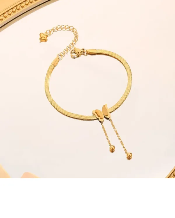 Butterfly_gold_plated_Anti_tarnish_bracelet
