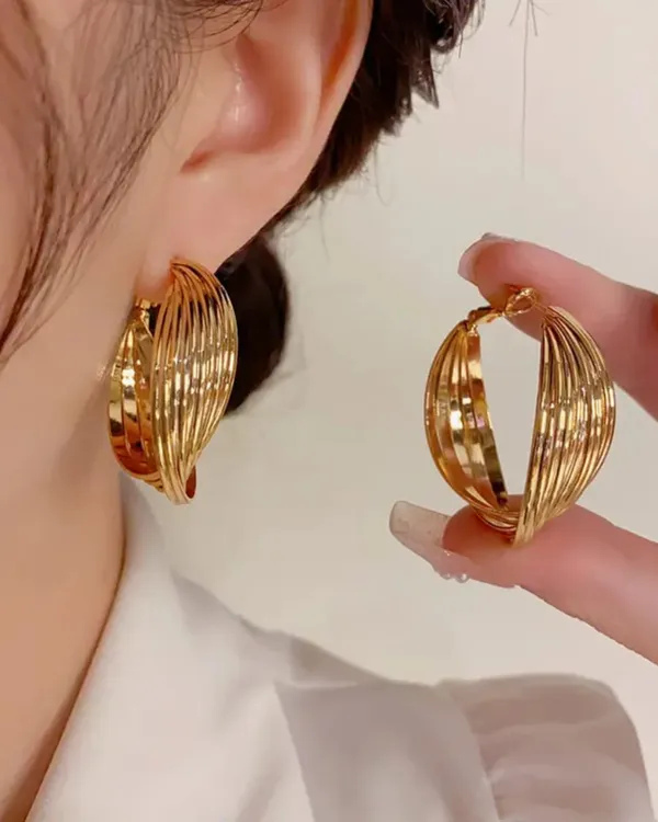 Twisted_Women_Earrings_gold_plated