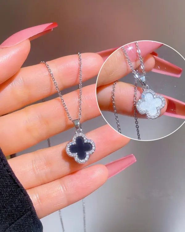 Flip_Dual_clover_necklace_anti_tarnish