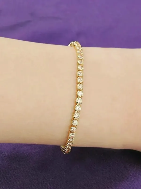 Gold_Tone_Rhinestone_Tennis_Bracelet_For_Women