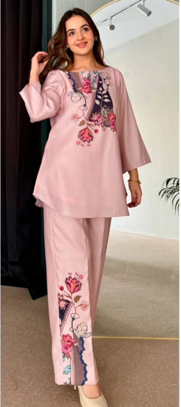 Pink_Cotton_Co-Ord_Set_For_Women