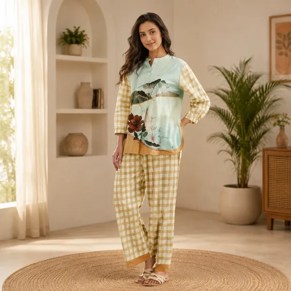 Multicolor_Cotton_Co-Ord_Set_For_Women