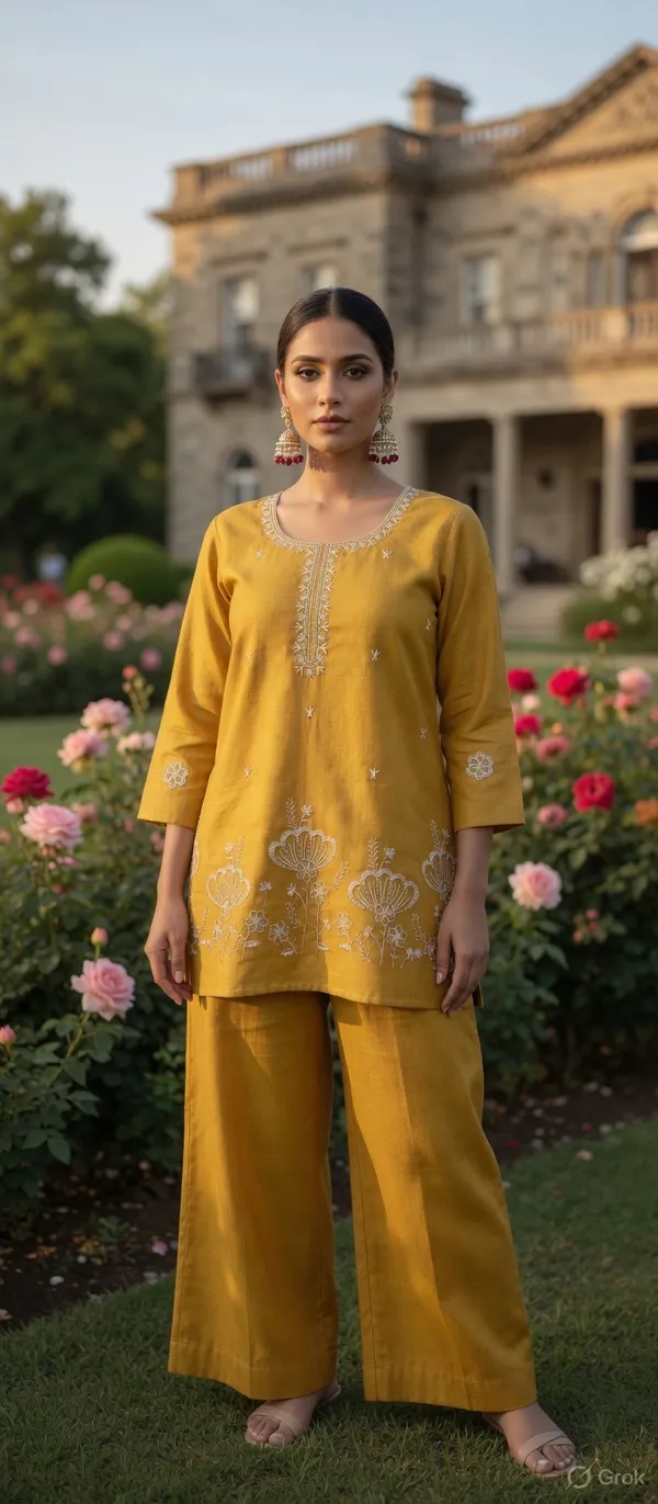 Mustard_Cotton_Co-Ord_Set_For_Women
