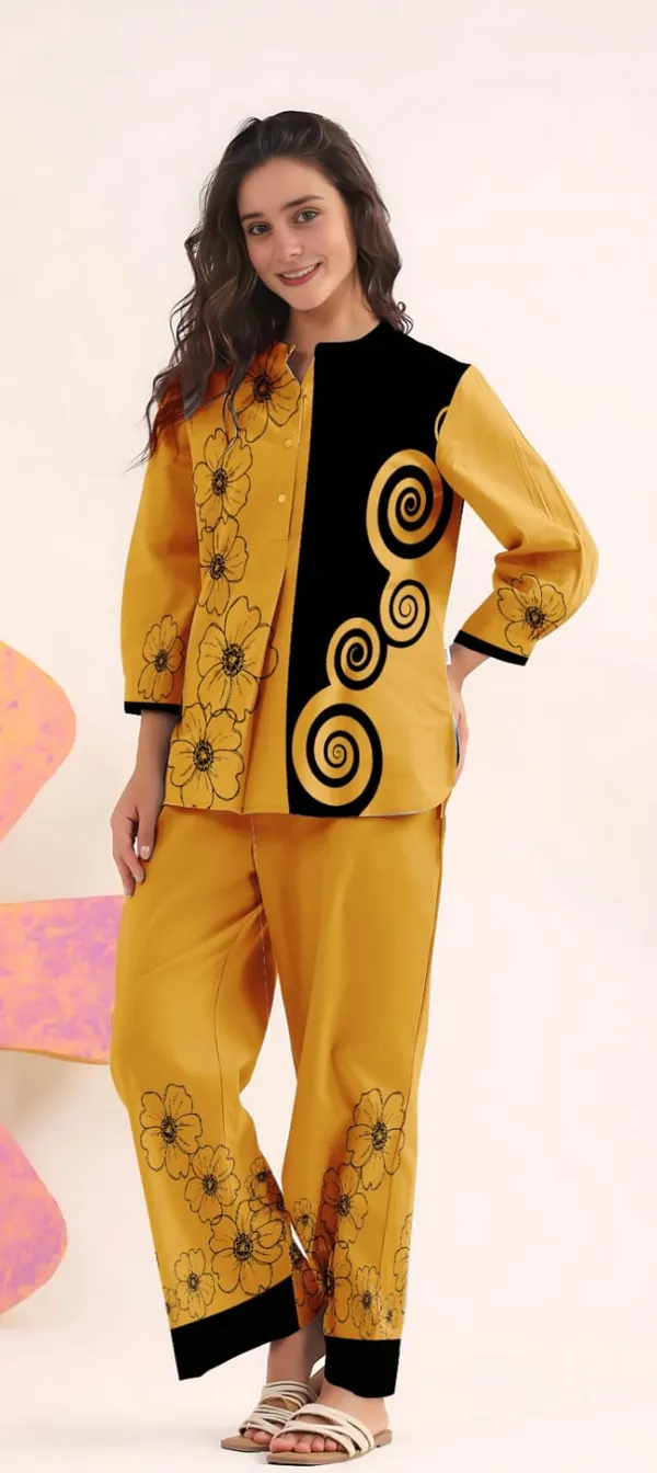 Yellow_Cotton_Co-Ord_Set_For_Women
