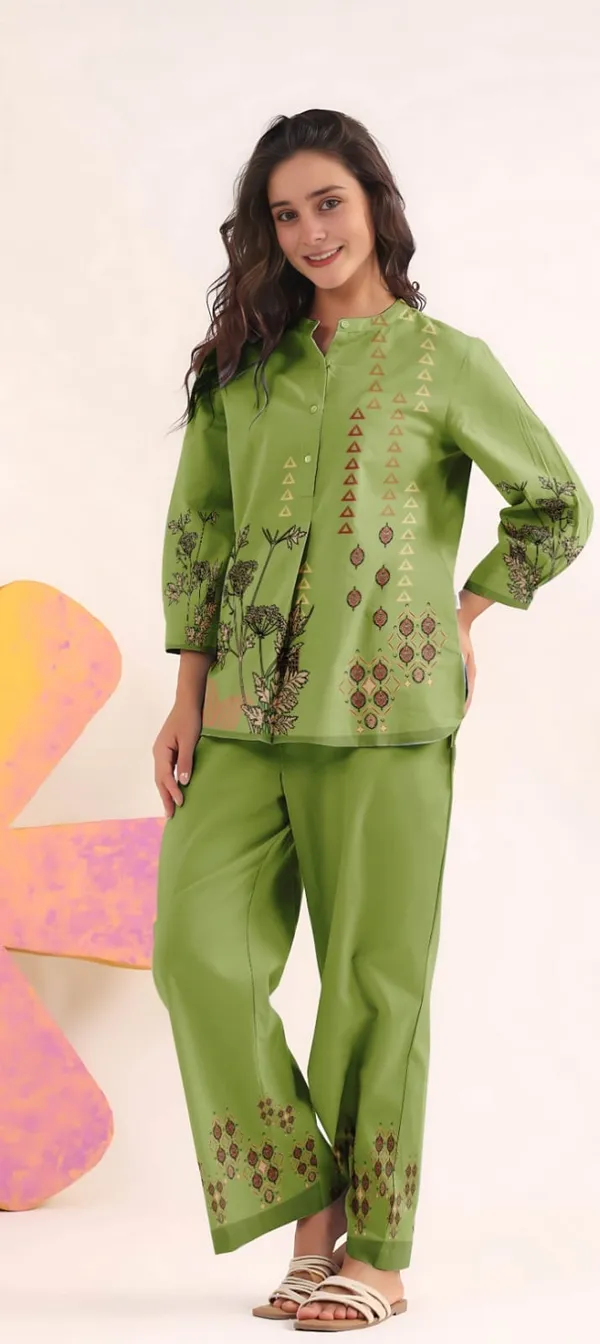 Green_Cotton_Co-Ord_Set_For_Women