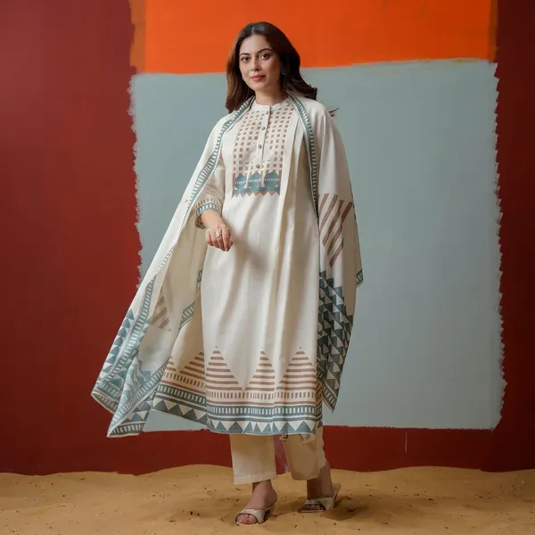 White_Cotton_Kurta_Set_For_Women