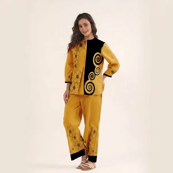 Yellow_Cotton_Co-Ord_Set_For_Women