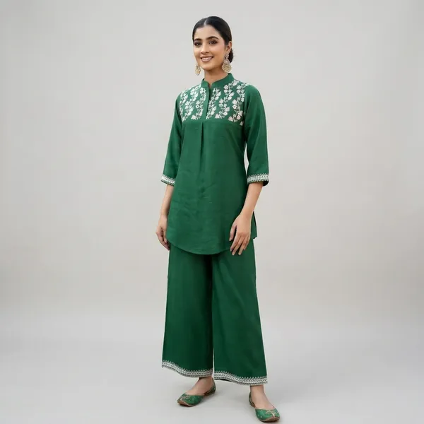 Green_Cotton_Co-Ord_Set_For_Women