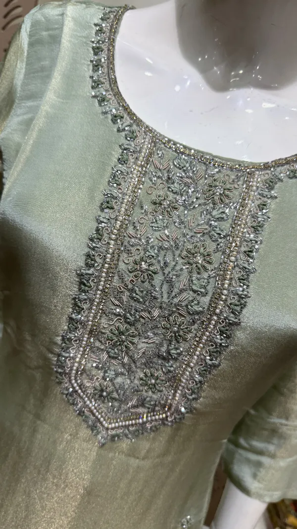 Pista_Green_Shimmer_Silk_Straight_3_Piece_Suit_For_Women
