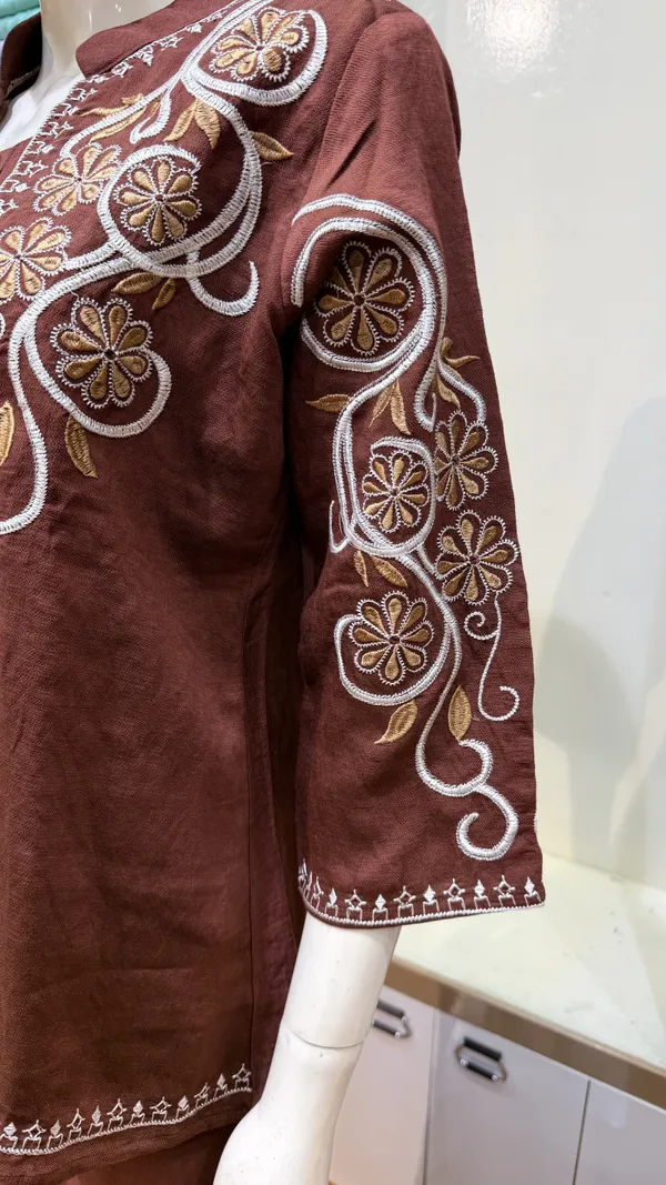 Coffee_Fancy_Cotton_Relaxed_Jacket_Cord_Set_For_Women