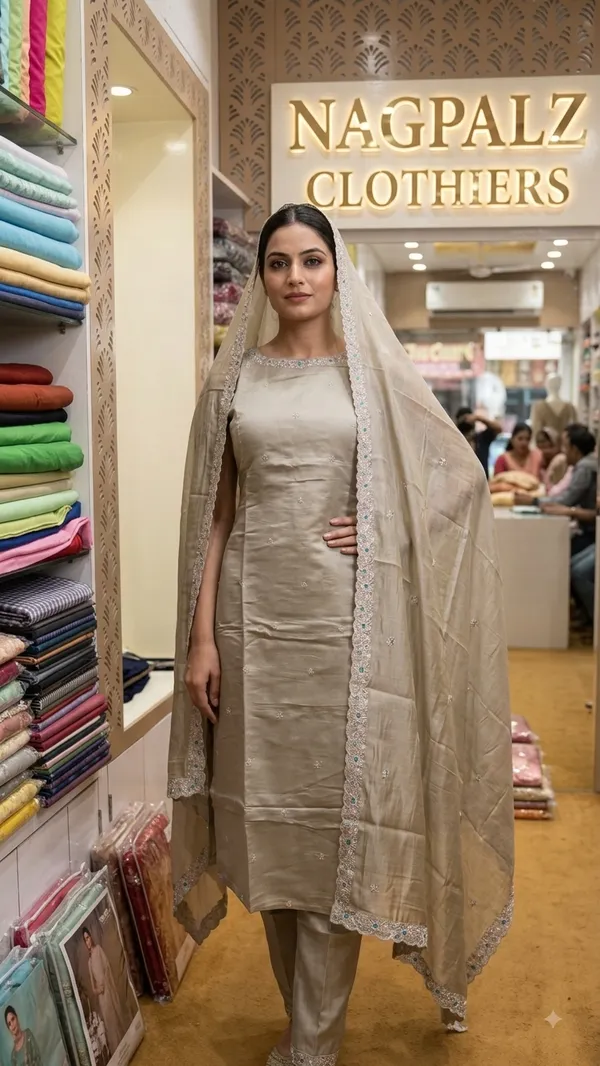 Grey_Modal_Silk_Straight_3_Piece_Suit_For_Women