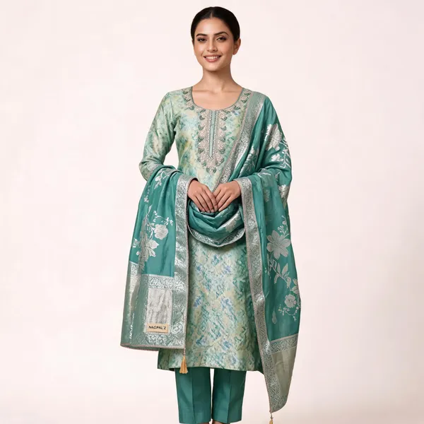 Green_Giraffe_Silk_Straight_Unstitched_Handwork_Suit_For_Women
