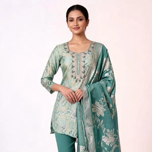 Green_Giraffe_Silk_Straight_Unstitched_Handwork_Suit_For_Women