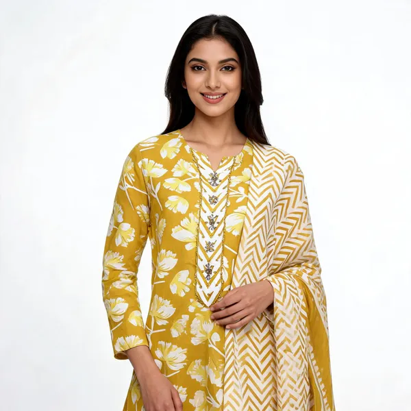 Mustard_Pure_Cotton_Unstitched_Suit_For_Women