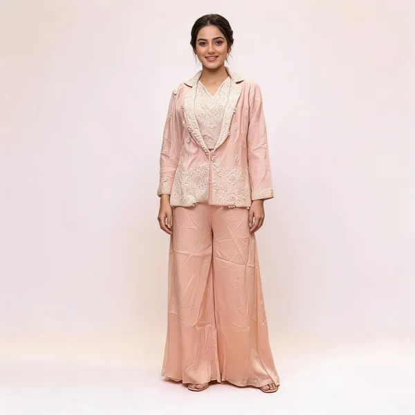 Peach_Pink_Pure_Chinon_Embroidered_3_Piece_Party_Suit_For_Women