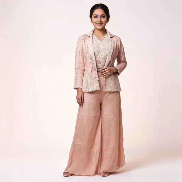 Peach_Pink_Pure_Chinon_Embroidered_3_Piece_Party_Suit_For_Women