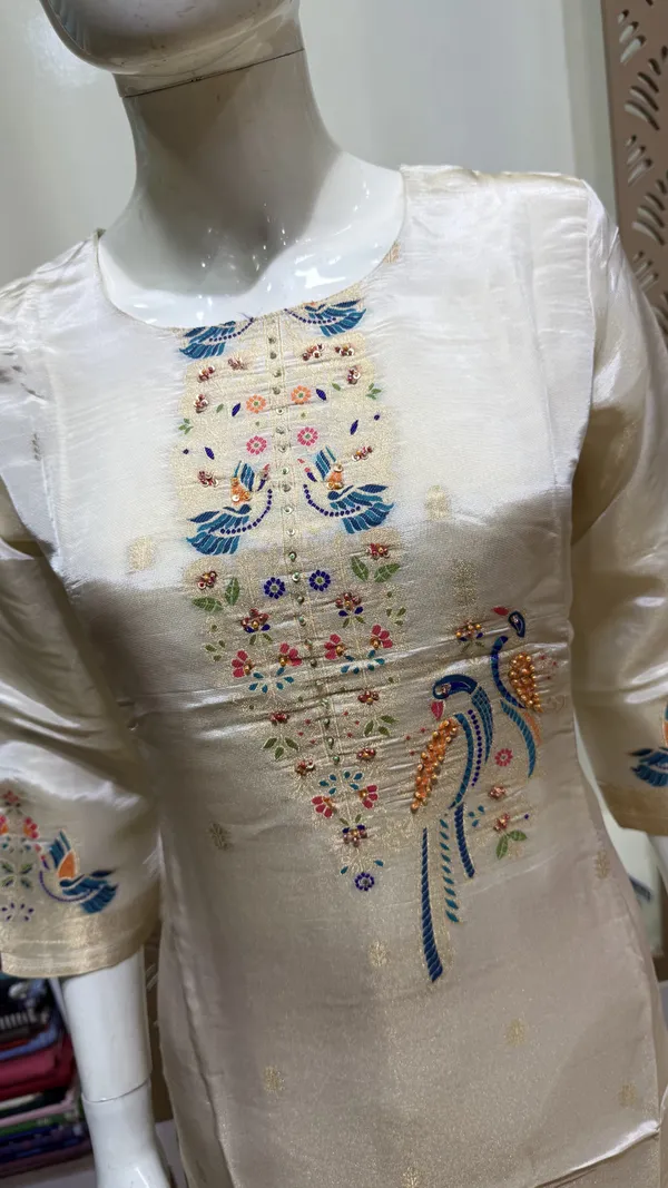 Golden_Shimmer_Silk_Embroidered_3-Piece_Suit_For_Women