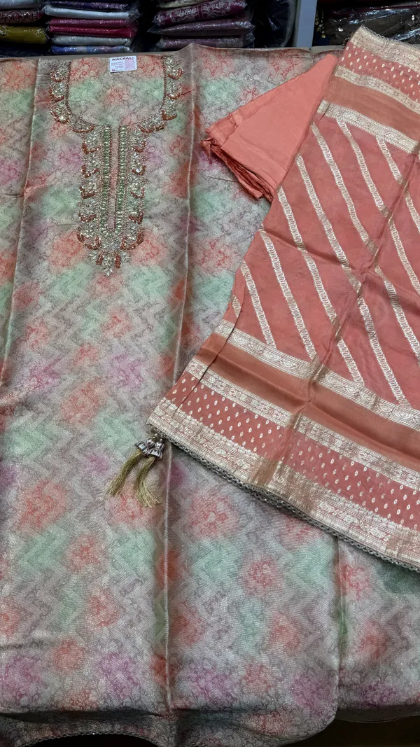 Peach_Shimmer_Silk_Unstitched_Suit_For_Women