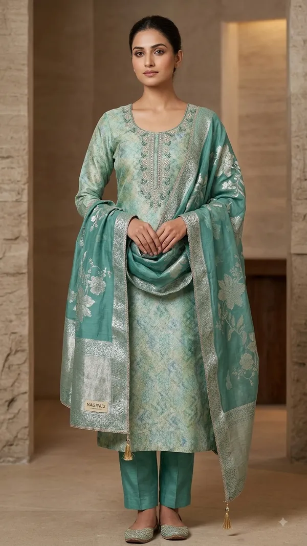 Green_Giraffe_Silk_Straight_Unstitched_Handwork_Suit_For_Women