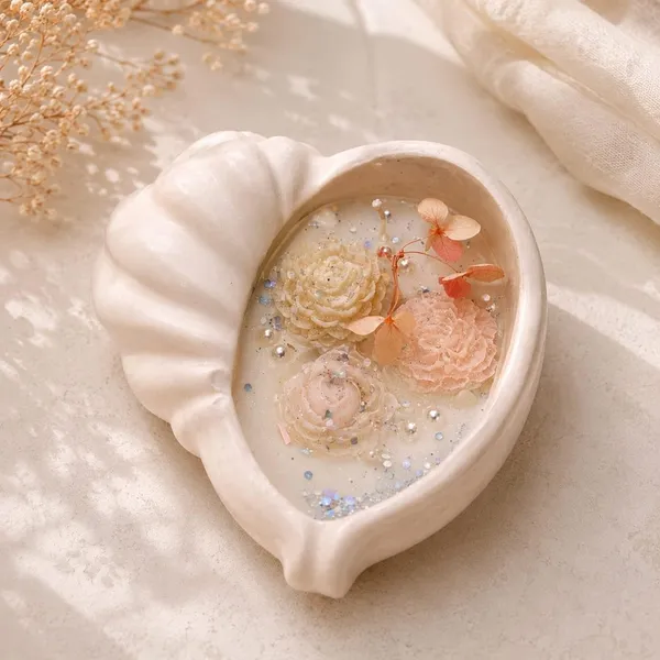 Scented_Soy_Wax_Candle_In_Concrete_Seashell_Bowl