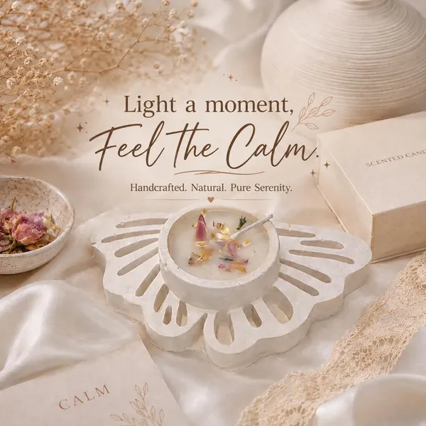 Soy_Wax_Candle_In_Concrete_Bowl_With_Dried_Flowers