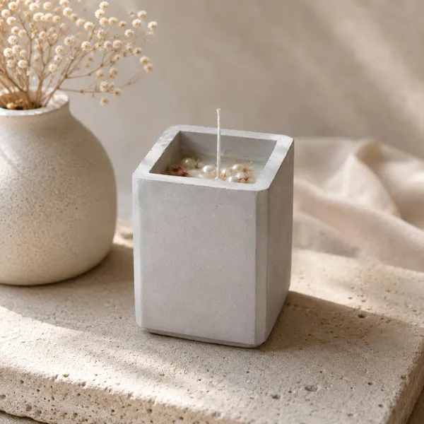 Decorative_Soy_Wax_Candle_In_Concrete_Jar
