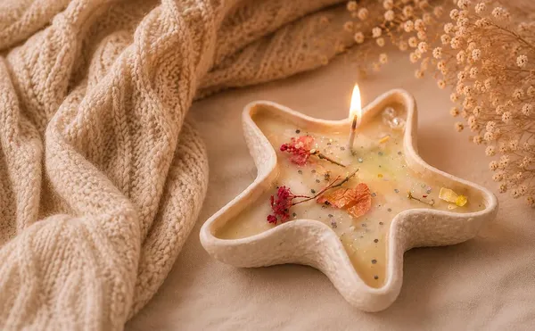 Floral_Soy_Wax_Candle_In_Concrete_Vessel