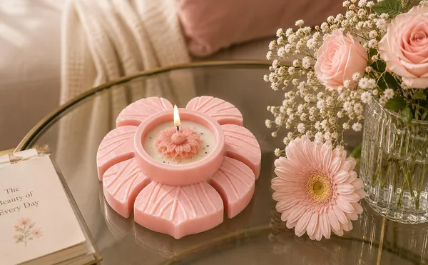 Floral_Soy_Wax_Candle