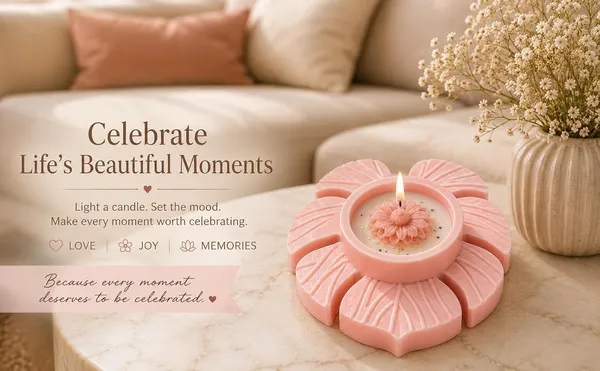 Floral_Soy_Wax_Candle
