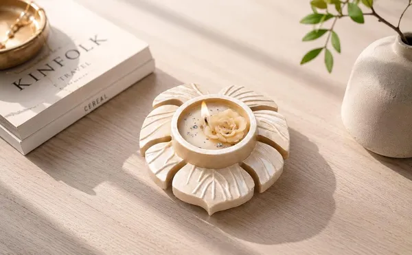 Tealight_Candle_In_Petal_Holder