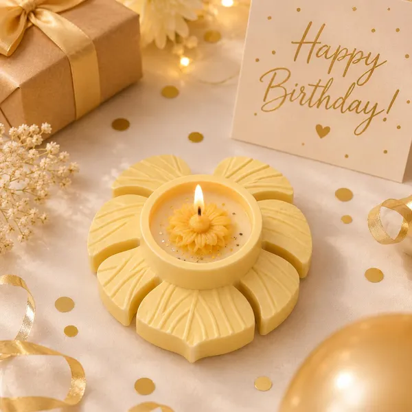 Floral_Soy_Wax_Tealight_Candle_With_Petal_Holder