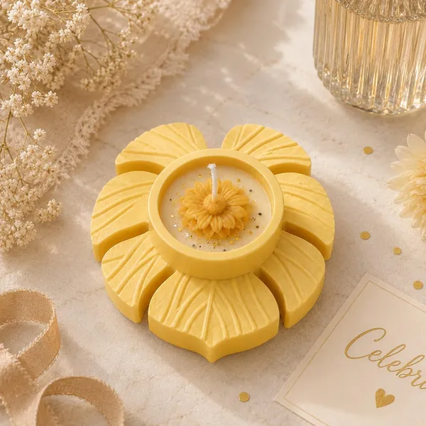 Floral_Soy_Wax_Tealight_Candle_With_Petal_Holder