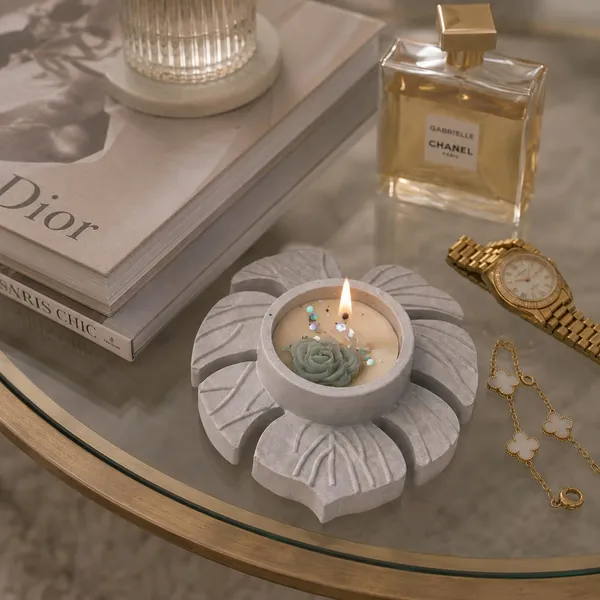 Floral_Soy_Wax_Candle