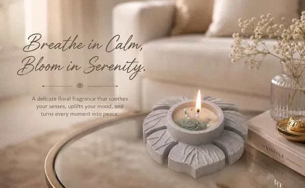 Floral_Soy_Wax_Candle