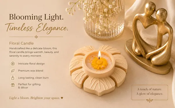 Floral_Soy_Wax_Candle
