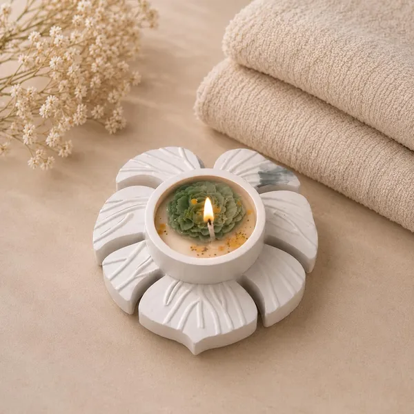 Floral_Tealight_Soy_Wax_Candle